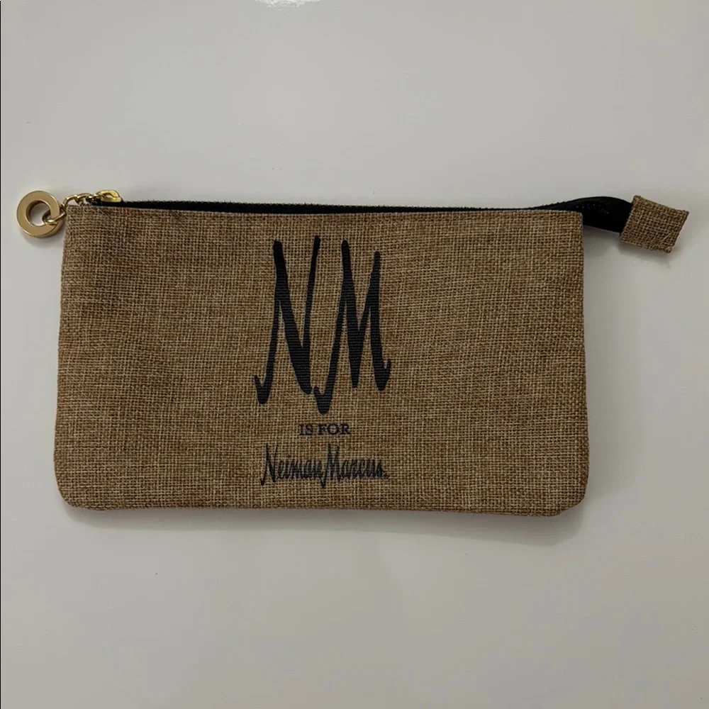 Apple & Bee for Neiman Marcus Pouch Brown Pouch with Gold Zipper